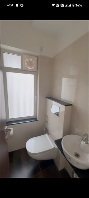 Bathroom in 2.5 BHK Apartment at Omkar Signet, Malad East – for Rent