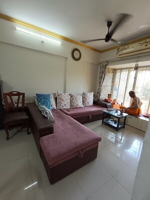Living Room in 2 BHK Apartment at Thane West – for Rent