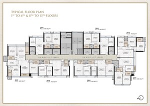 Floor Plan in 2 BHK Apartment at Ravi The Gateway, Kandivali West – for Sale