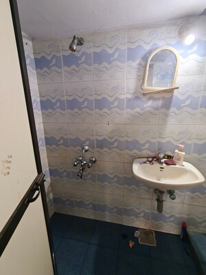 Bathroom in 1 BHK Apartment at Akurli Om, Kandivali East – for Rent