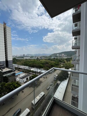 Balcony in 2 BHK Apartment at Kasturi Apostrophe Hinjawadi, Hinjewadi – for Rent