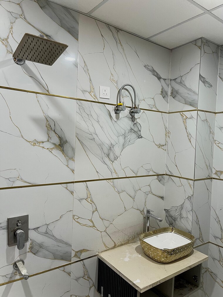 Bathroom, uninav-bliss 3 Bedroom 1475 Sq.Ft. Apartment In Raj Nagar Extension Ghaziabad 9405048