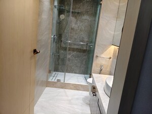 Bathroom in 4 BHK Apartment at Lodha World View, Worli – for Rent