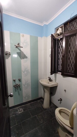Bathroom in 2 BHK Builder Floor at Rajpur Khurd Extension – for Rent