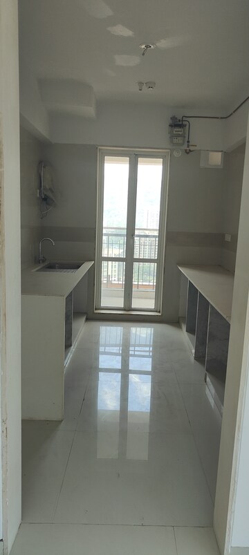 Kitchen in 3 BHK Apartment at Soham Crystal Spires, Thane West – for Rent
