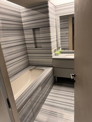 Balcony in 4 BHK Apartment at Lodha The World Towers World One Tier 2, Worli – for Rent