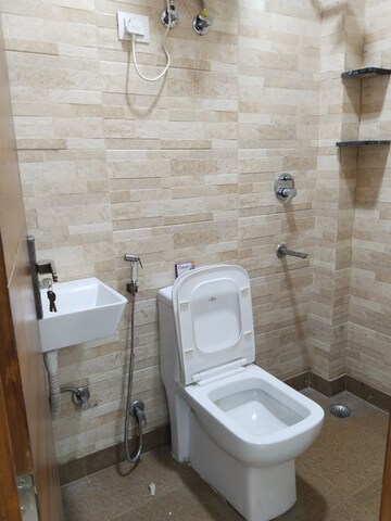 Bathroom in 3 BHK Builder Floor at Old Rajinder Nagar – for Rent