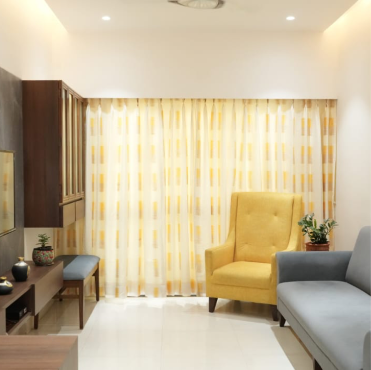 Living Room, ruturang-society 2 Bedroom 1100 Sq.Ft. Apartment In Walvekar Nagar Pune 9405364