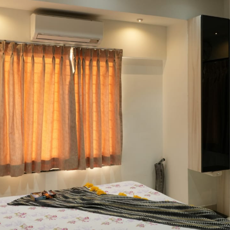 Bedroom, ruturang-society 2 Bedroom 1100 Sq.Ft. Apartment In Walvekar Nagar Pune 9405364