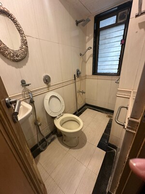 Washroom in 3 BHK Apartment at Khar West – for Rent