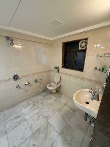 Bathroom in 4 BHK Apartment at Joanna Villa, Bandra West – for Rent