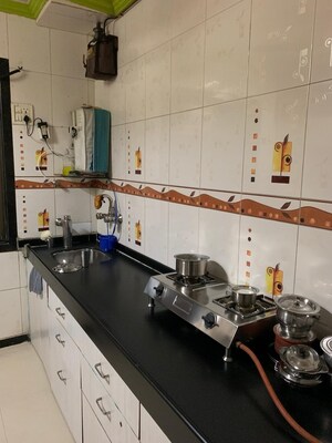 Kitchen in 1 BHK Apartment at Nav Indralok CHS, Ghatkopar East – for Sale