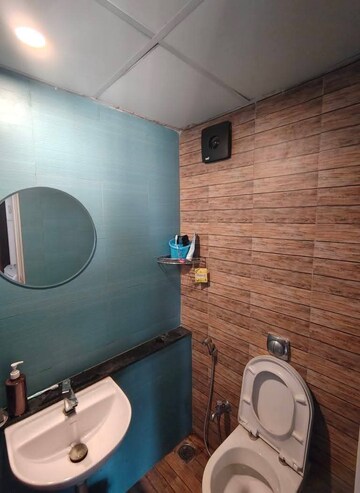 Bathroom in 1 BHK Apartment at Lodha Crown Quality Homes, Majiwada – for Rent