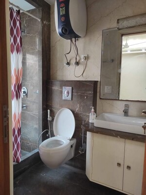 Attached Bathroom in 3 BHK Builder Floor at Chittaranjan Park – for Rent