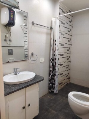 Bathroom in 3 BHK Builder Floor at Chittaranjan Park – for Rent