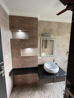 Bathroom in 4 BHK Builder Floor at Greater Kailash I – for Rent