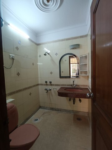 Bathroom in 2 BHK Builder Floor at East of Kailash Block-B RWA, East Of Kailash – for Rent
