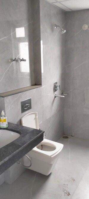 Bathroom in 3 BHK Apartment at Rishita Manhattan, Gomti Nagar – for Rent