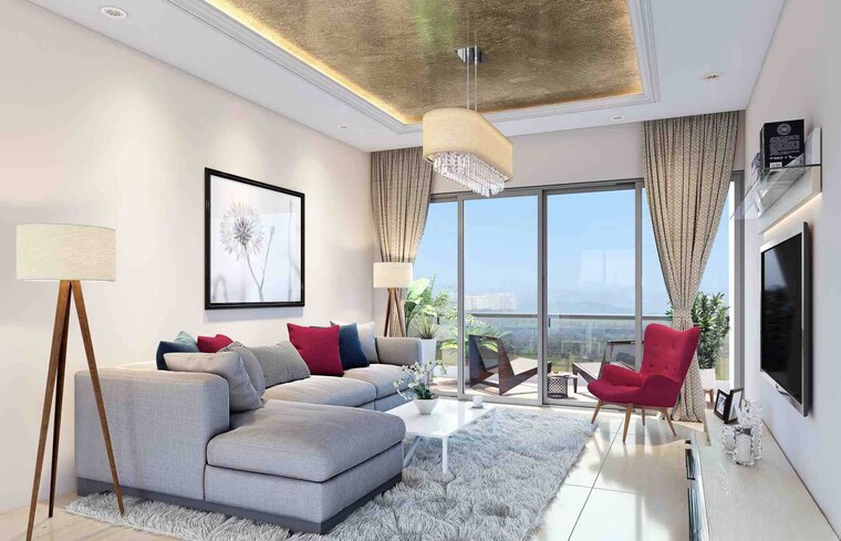 Bedroom, sagitarius-bluegrass-residences 3 Bedroom 1360 Sq.Ft. Apartment In Kalyani Nagar Pune 9405885