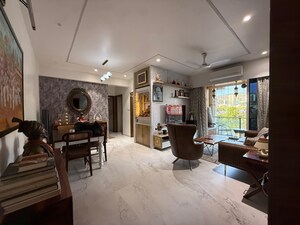 Living Room in 3 BHK Apartment at Satellite Tower, Goregaon East – for Rent