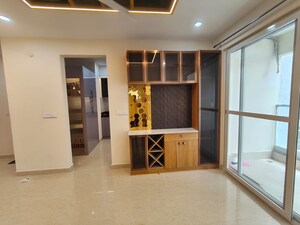 Living Room in 3 BHK Apartment at Aurobindo The Regent, Kondapur – for Rent