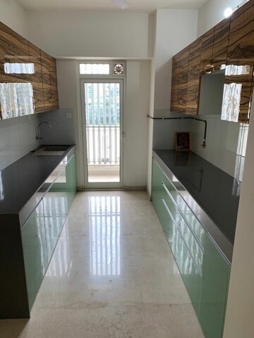 Kitchen in 3 BHK Apartment at Godrej The Trees, Vikhroli East – for Rent