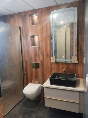 Bathroom in 3 BHK Apartment at Trishla City, Patiala Road – for Rent