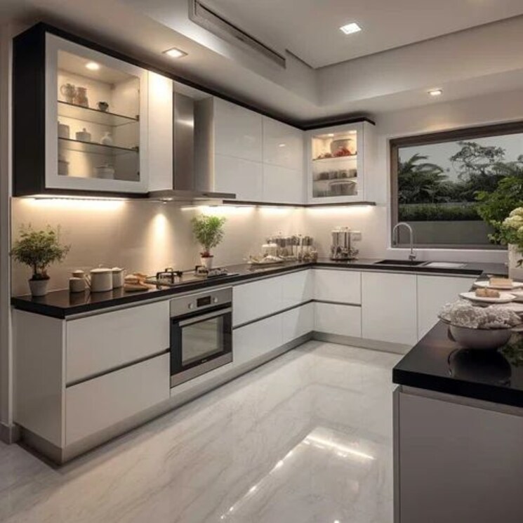Kitchen, max-estate-360 3 Bedroom 2611 Sq.Ft. Apartment In Sector 36a Gurgaon 9406392