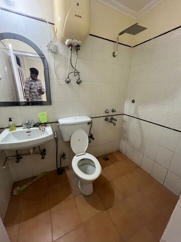 Bathroom in 2 BHK Builder Floor at Hong Kong Bazaar, Sector 57 – for Rent