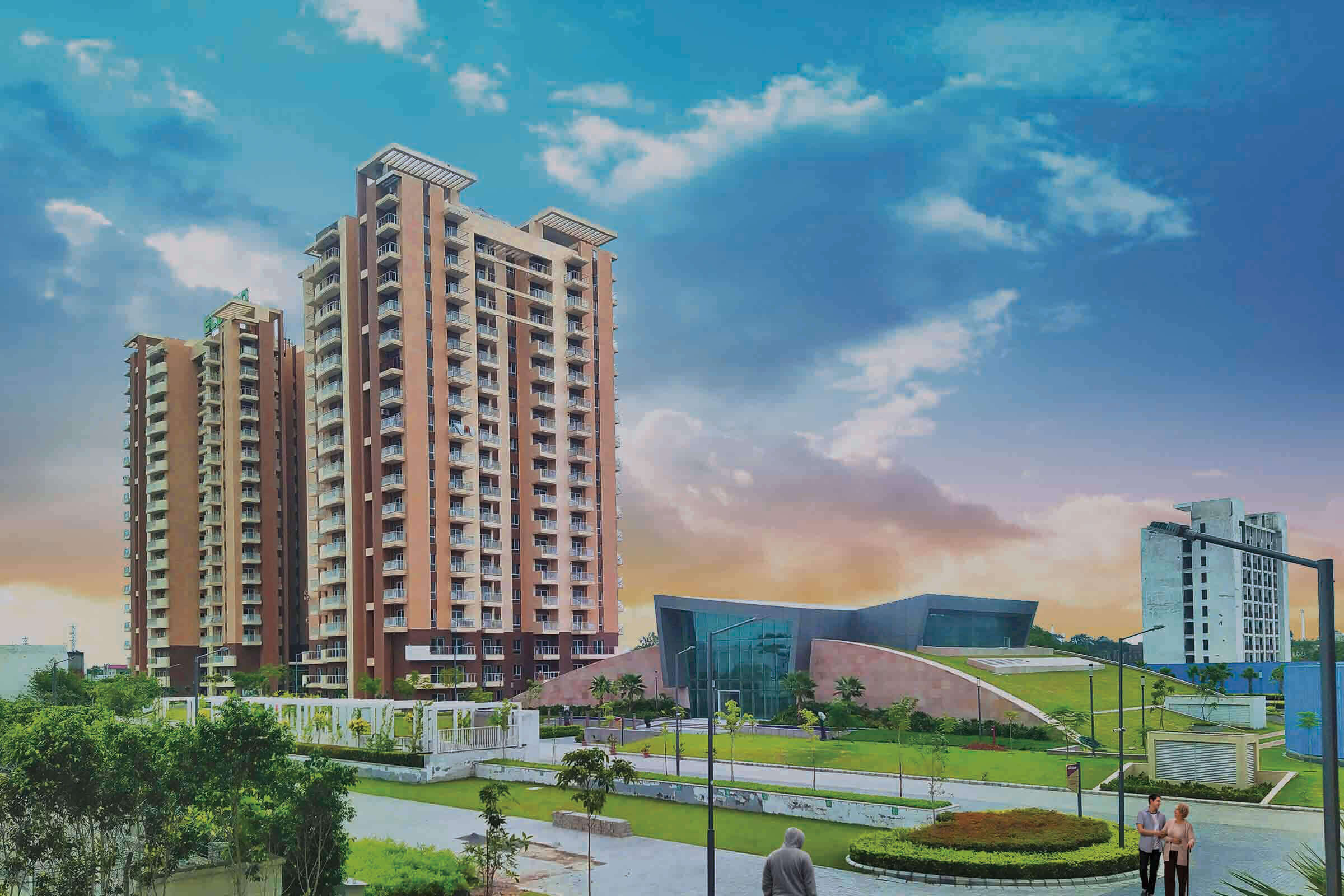 2.5 BHK + Study Room 1457 Sq.Ft. Apartment in Eldeco Accolade