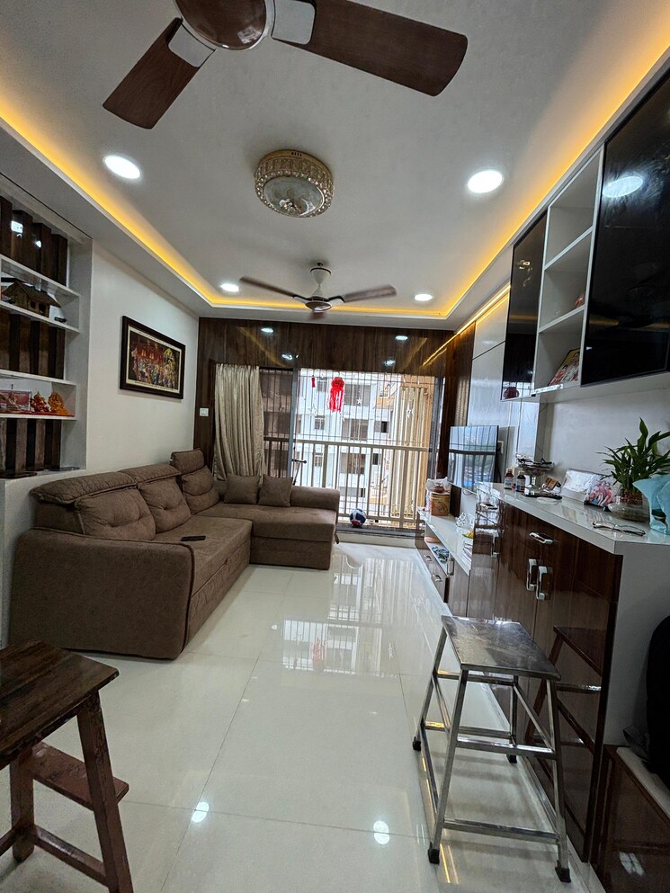 Living Room, parijat-hill-view 2 Bedroom 620 Sq.Ft. Apartment In Borivali East Mumbai 9406630