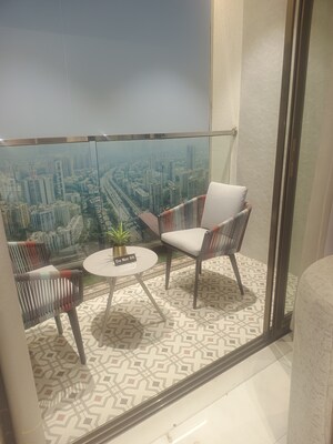 Balcony in 2 BHK Apartment at Chandak Nishchay, Borivali East – for Sale