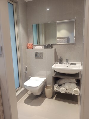 Attached Bathroom in 2 BHK Apartment at CCI Rivali Park, Borivali East – for Sale