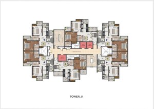 Floor Plan in 2 BHK Apartment at Noida Extension – for Sale