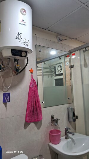 Bathroom in 2 BHK Apartment at Sangwan Heights, Raj Nagar Extension – for Sale