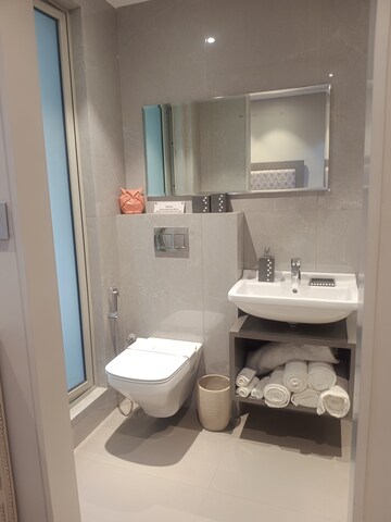 Attached Bathroom in 3 BHK Apartment at CCI Rivali Park, Borivali East – for Sale