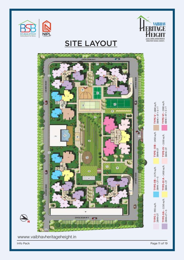 Master Plan, bsb-vaibhav-heritage-height 2 Bedroom 955 Sq.Ft. Apartment In Sector 16 Greater Noida Greater Noida 9407105