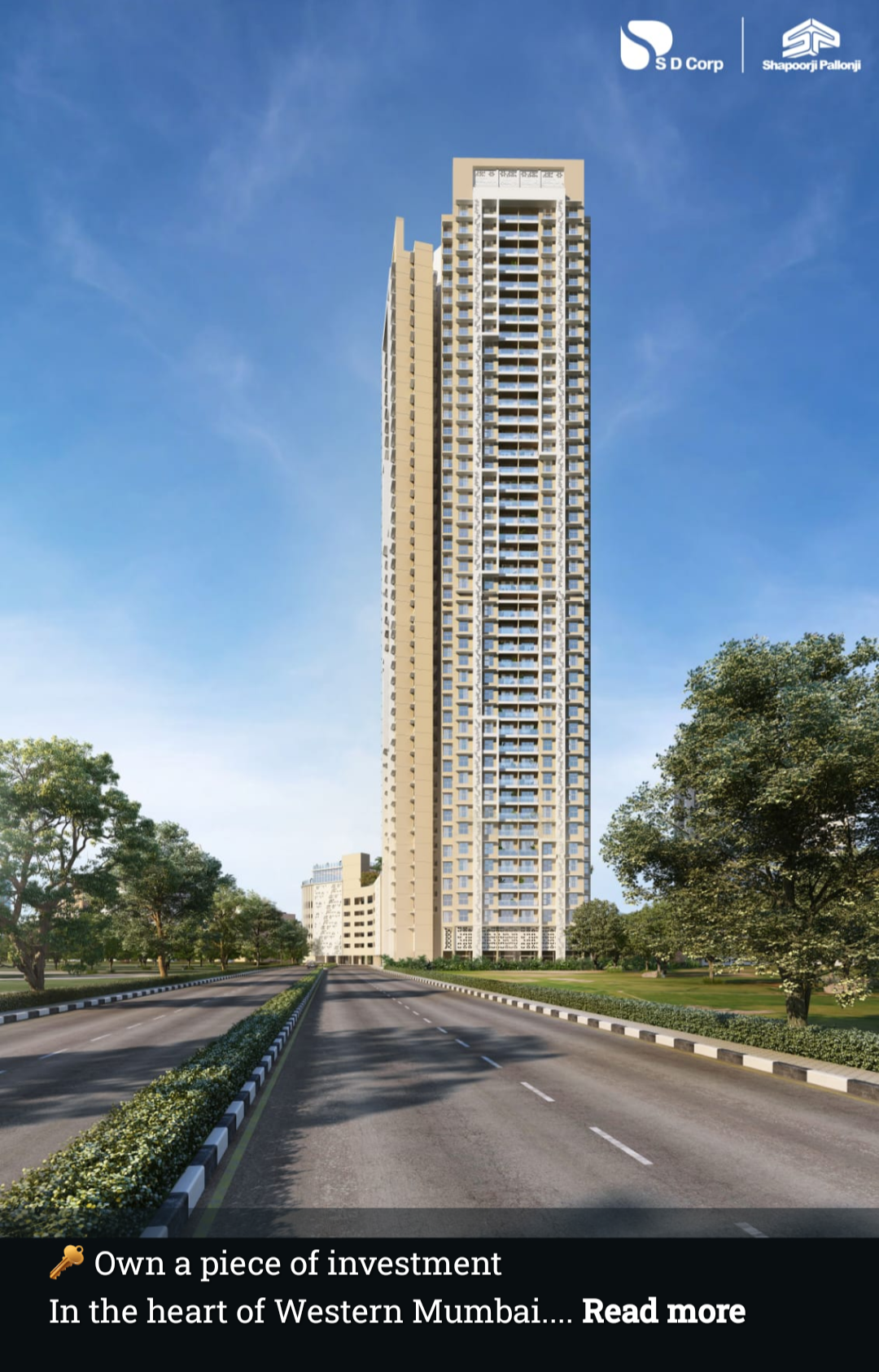 3 BHK + Pooja Room Apartment For Sale in Shapoorji Pallonji Sarova