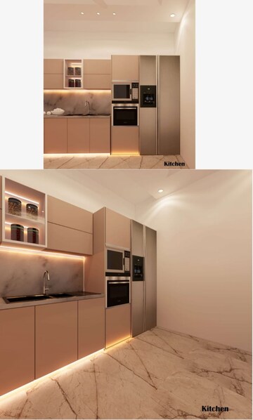 Kitchen in 4 BHK Builder Floor at Ansal Sushant Lok I, Sector 43 – for Sale