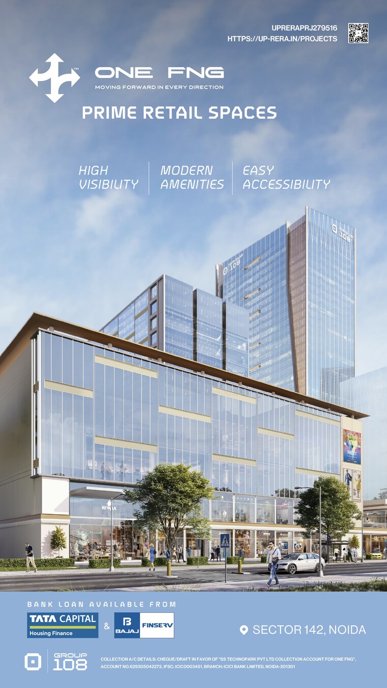 Exterior View, group-108-one-fng Commercial Office Space 1990 Sq.Ft. In Sector 142 Noida 9407232