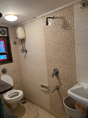 Bathroom in 2 BHK Apartment at La View Tower, Mahalaxmi – for Rent