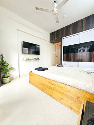 Master Bedroom in 1 BHK Apartment at Fine Aura, Andheri East – for Rent