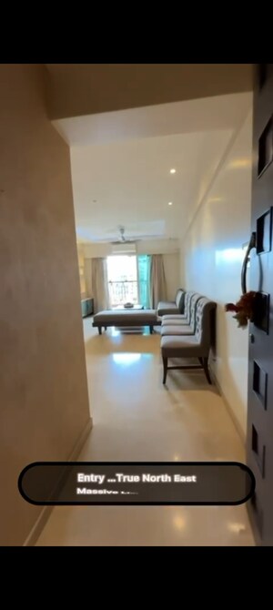 Living Room in 3 BHK Apartment at Hiranandani Meadows, Manpada – for Rent
