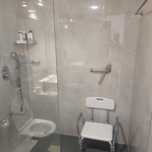 Bathroom in 3 BHK Apartment at Prabhadevi CHS, Prabhadevi – for Rent