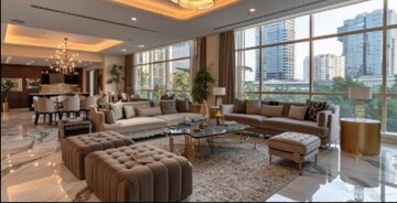 Living Room in 2 BHK Apartment at DLF The Camellias, Sector 42 – for Sale