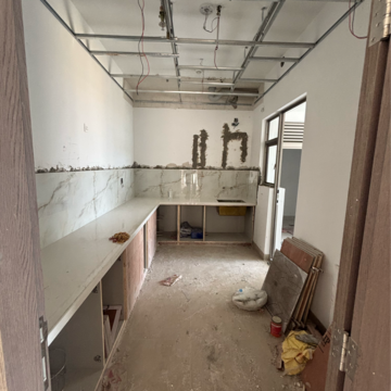 Kitchen in 4 BHK Apartment at Shalimar One World Belvedere Court 3, Malesemau – for Rent