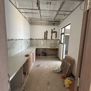 Kitchen in 4 BHK Apartment at Shalimar One World Belvedere Court 3, Malesemau – for Rent