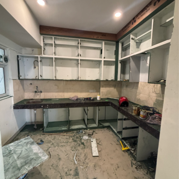 Kitchen in 4 BHK Apartment at Shalimar One World Belvedere Court 3, Malesemau – for Rent