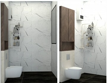 Bathroom in 3 BHK Villa at KharaR-Kurali Highway – for Sale