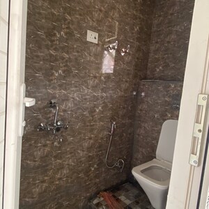 Bathroom in 3 BHK Builder Floor at Chattarpur – for Rent